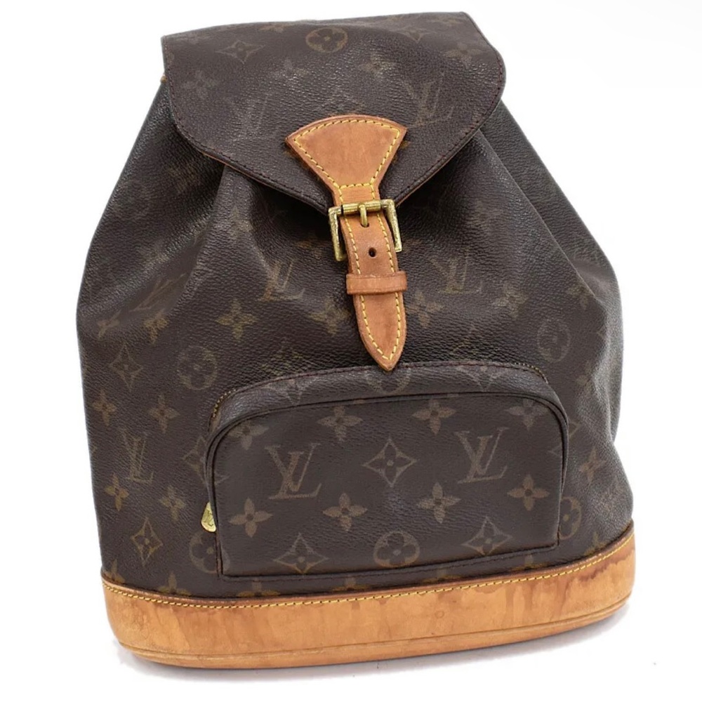 LOUIS VUITTON Monogram Montsouris MM Backpack Brown Canvas
